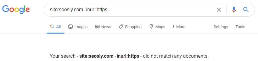 The site: and -inurl: commands typed into the Google search box.