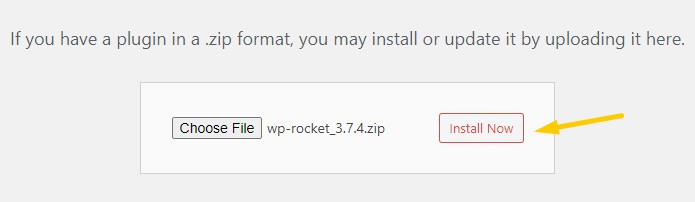 wp rocket review install