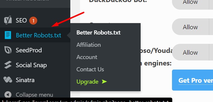 Better Robots.txt WordPress Plugin configuration