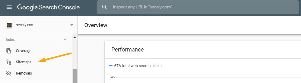 Checking a sitemap in Google Search Console
