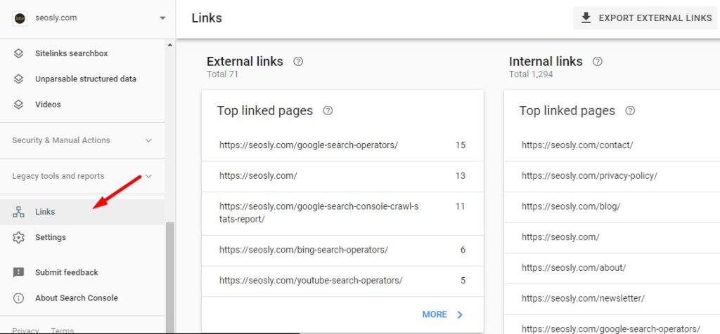 Backlink profile and SEO effects