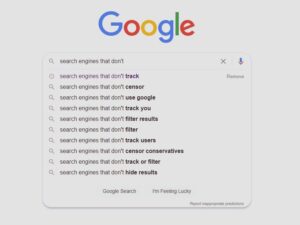 Search engines that don't track