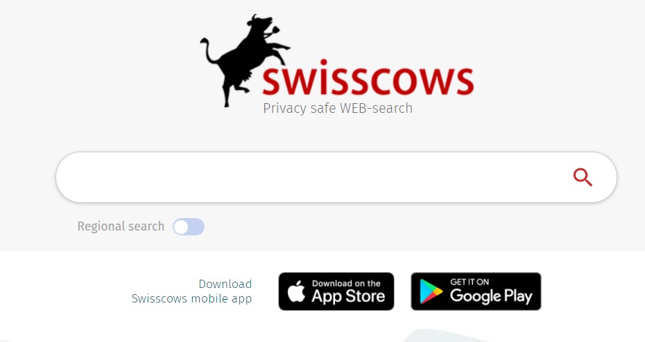 The Swisscows privacy search engine
