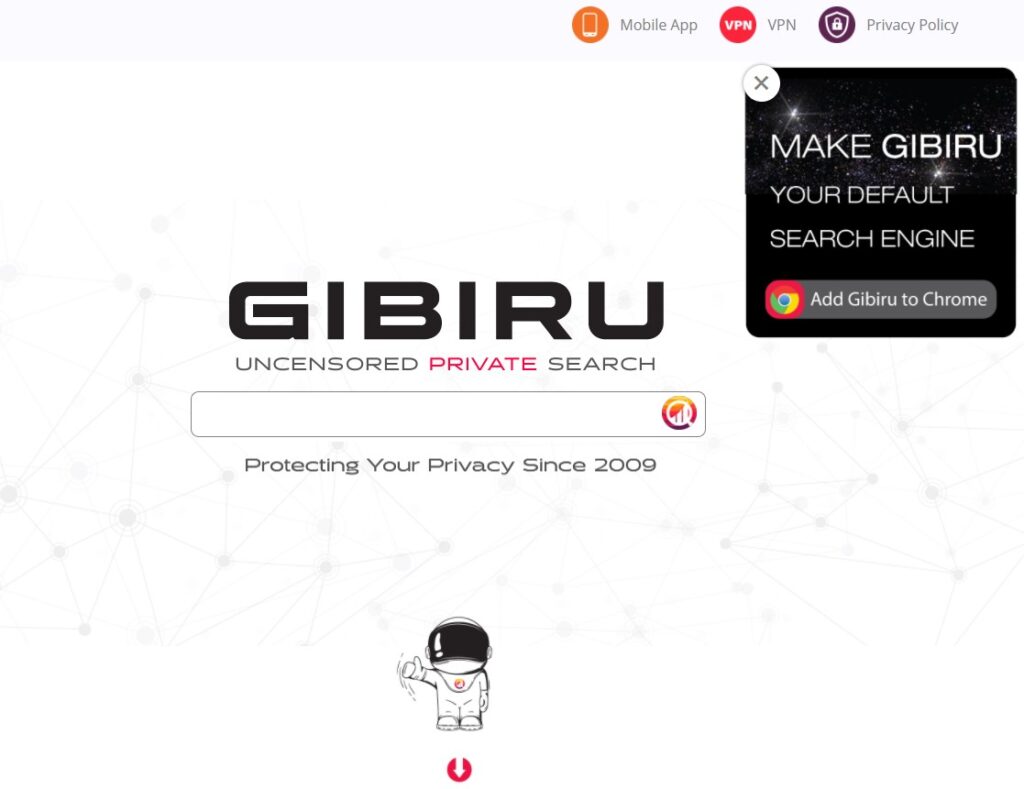 Alternative search engines: Gibru