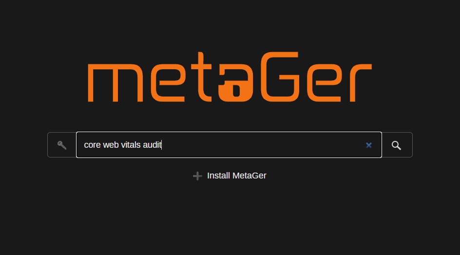 Alternative search engines: MetaGer