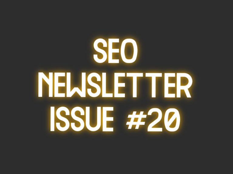 SEO Newsletter Issue #21 (9/30/2021)
