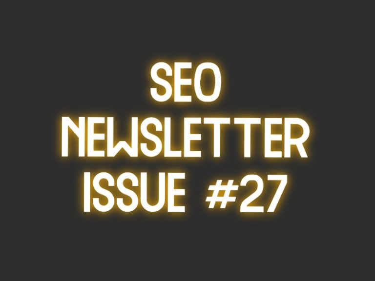 SEO Newsletter Issue #27(11/30/2021)