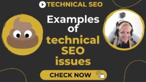 Examples of technical SEO issues