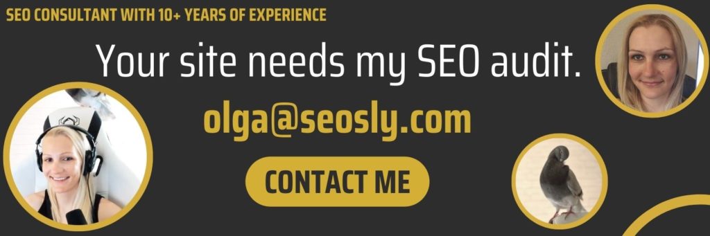 Hire Olga to audit your website