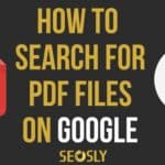 How to search for PDFs on Google