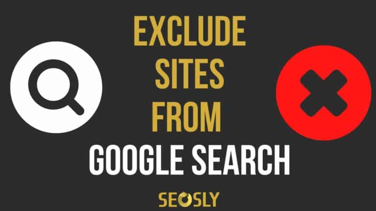How to exclude sites from Google search
