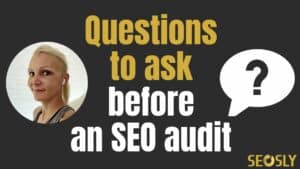 Questions to ask before an SEO audit