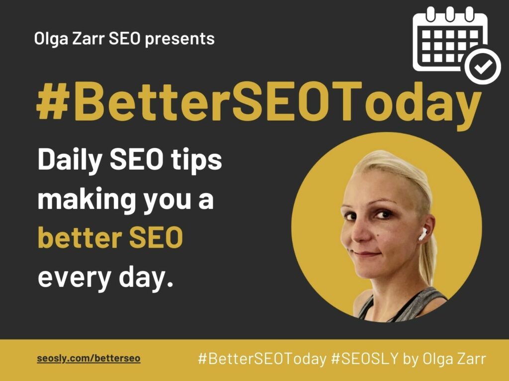 Become a better SEO today
