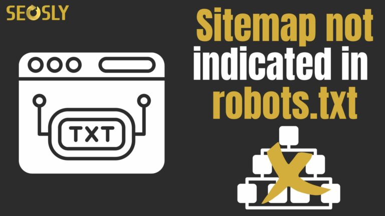 Sitemap not indicated in robots.txt