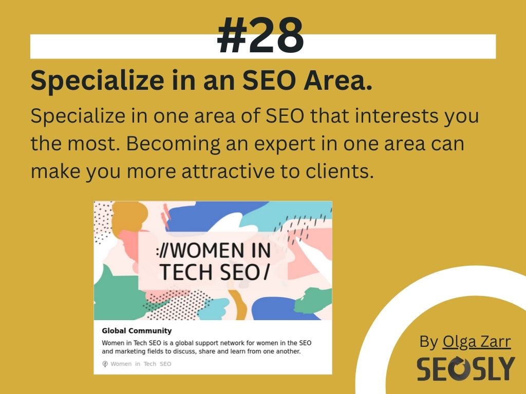 Become an SEO Expert: Specialize
