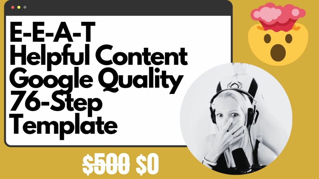 Free content quality template for SEOs