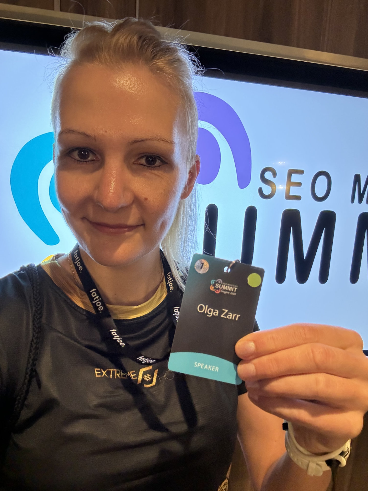 Olga Zarr SEO at Mastery Summit Conference